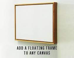 Bookshelf White Walnut Bookcase Etsy In 2021 Floating Canvas Frame Frames For Canvas Paintings Canvas Frame