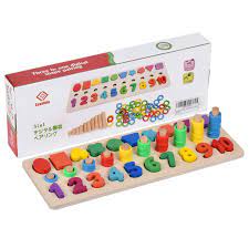 Joc Educativ Din Lemn Cu Forme Geometrice Cifre Si Cercuri Best Toys