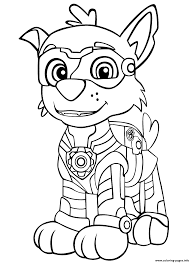 Free printable paw patrol mighty pups coloring pages. Paw Patrol Mighty Pups Rockys Coloring Pages Printable