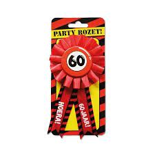 Button 60 Jaar Rood In Oranje Artikelen Winkel Oranjeshopper