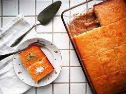 Cut meat into 1/4 thick, or less, strips and put into a bowl. Revani Semolina Cake Soaked In Syrup Sweeeeeet My Dear Kitchen In Helsinki