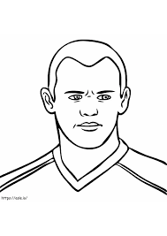 Atletas dibujos para colorear