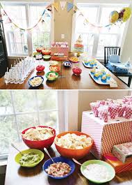 1st Birthday Party Snack Ideas Row Your Boat First Birthday Party Hostess With The Mostess First Birthday Parties Party Snack Table Nautical Birthday Party