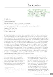 On 4 december 2007, the union went on strike to protest working conditions in south africa's mines. Pdf Book Review The Spirit Of Marikana The Rise Of Insurgent Trade Unionism In South Africa By Luke Sinwell With Siphiwe Mbatha