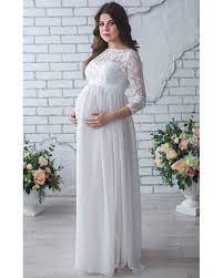 Lace Maternity Dress Photo Shoot White Chiffon Dress Pregnant Wedding Dress Gown Sleeveless Party Pregnant Wedding Dress Pregnant Wedding Lace Maternity Dress