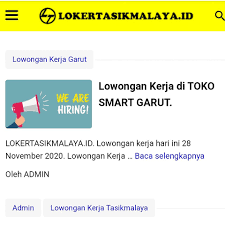 Temukan informasi lowongan kerja terbaru di wilayah purwokerto, banyumas, purbalingga, banjarnegara. Lowongan Kerja Loker Tasikmalaya Setiap Hari Update Facebook