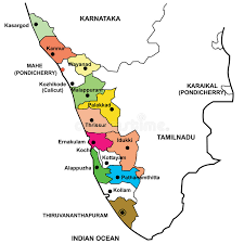 Complete list of kerala districts with cities guide, facts and maps. Kerala Map With Districts Highlighted Stock Vector Illustration Of Alappuzha Gradient 141453380