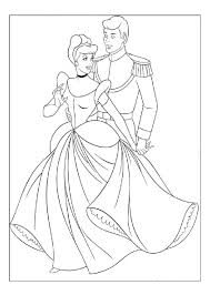 Cinderella And Prince Charming Coloring Pages Cinderella Coloring Pages Princess Coloring Pages Disney Coloring Pages