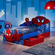 Spiderman Kleinkind Bett Mit Rausfallschutz Schublade Als Stauraum Und Schaumst Decoracao Quarto De Crianca Decoracao Quarto E Sala Quartos De Bebes Decorados