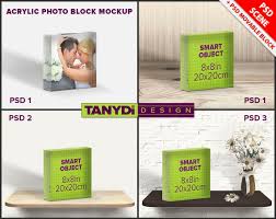 Acrylic Photo Block 8 8 Psd Styled Mockup By Tanydiartdesign Tanydi Art Design