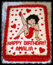 Birthday Cake For Grandma And Granddaughter Betty Boop With Images Betty Boop Birthday Betty Boop Cartoon Birthday Cake