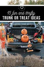 20 Thrifty Trunk Or Treat Decorating Ideas Trunk Or Treat Halloween Event Decor Halloween Treats