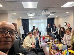 Fun day at Newtown Savings Bank with my team making holiday goody bags for  the residents at Nunnawack Meadows in Newtown