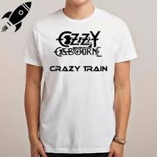 details about ozzy osbourne crazy train logo mens white t shirt size s m l xl 2xl 3xl