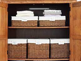 Best way to organize linen closet. Organizing A Linen Closet Hgtv