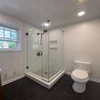 Two side glass shower cubicle two side glass cubical showe