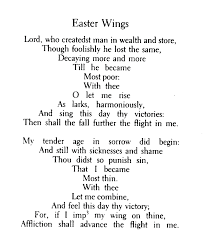 Easter Wings By George Herbert 958 1175 Easter Poems Poems Words