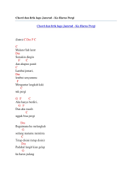 Bila kau pergi jauh ingatlah aku bila ku disamping mu pelengkap hidupku cover agusriansyah. Chord Dan Lirik Lagu Jamrud Ku Harus Pergi