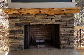 cedar log mantel on outdoor fireplace designs design premade cabinets