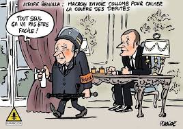 Dessin De Placide Collomb Ministre Etat Collomb Affairebenalla Affairedetat Alexandrebenalla Benalla Macron Macron1 Pauvre France Police Caricatures