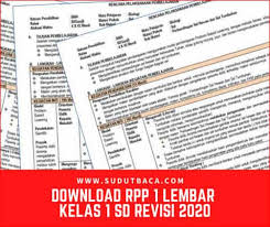 We did not find results for: Download Rpp 1 Lembar Kelas 1 Sd Revisi 2020 Sudut Baca
