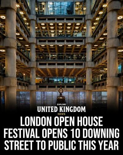 London's annual Open House Festival is back, giving travellers  unprecedented access to some of the city's most iconic and normally  restricted buildings. The 2026 edition features tours of 10 Downing Street  alongside