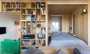 Modern In Feel And Urban Japanese In Decor Small 43 Sqm Studio Apartment Minimalist Apartment Decor Apartment Interior Small Apartment Japanese