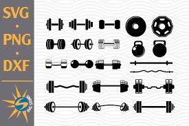 Free download 36 best quality barbell vector at getdrawings. Barbell Silhouette Graphic By Svgstoreshop Creative Fabrica