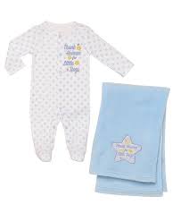 Wrap them warm and cosy in super soft baby blankets including pretty knitted designs in colours. Baby Starters 2 Piece Thank Heaven Layette And Blanket Set Boys Reviews Sets Outfits Kids Macy S