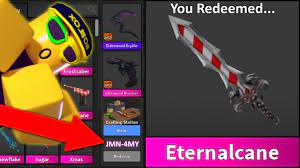 Comb4t2 · redeem for a free prism knife: Free Godly Code In This Video Murder Mystery 2 Youtube