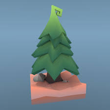 Low Poly Tree The Fir Tree 3d Model Low Poly Low Poly Models Low Poly Art