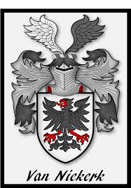 Black And White Coat Of Arms Of South Africa South African Van Niekerk Family Coat Of Arms Emblazoned By Lp Van Niekerk In 2020 Van Niekerk Coat Of Arms Van