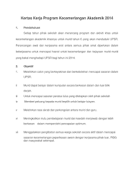 Maybe you would like to learn more about one of these? Kertas Kerja Program Kecemerlangan Upsr 2014