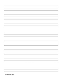 A research paper is a complex of academic or scientific examples based on some experiment; Free 72pt 1 Inch Lined Writing Paper For Pre K Handwriting Sunshine Script