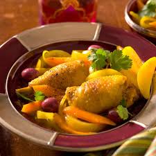 Tagine De Poulet Au Citron Et Aux Olives Recettes Recette Plats Mijotes Recette De Plat Recette