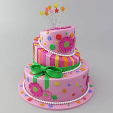 Celebration Cake 3d Model Flatpyramid Celebration Cakes Cake Birthday Cake