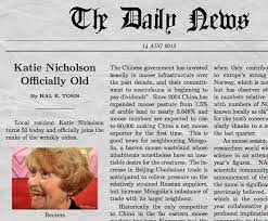 As you grow and you gain resources for your content, it will be easier to expand your newspaper to include more pages. Funny Newspaper Generator With Your Own Picture Fake News Generator Video Marketing Writing Skills Funny Articles