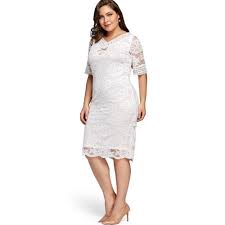 Gamiss Plus Size V Neck Half Sleeve Lace Dress Bodycon 2018 Women Fashion Sexy Office Club Work Ladies Dresses Big Size Vestido