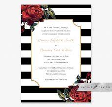 Red Black White Wedding Invitations With Luxe White Envelopes Optional Re Black Wedding Invitations Striped Wedding Invitations Wedding Invitation Red Gold