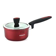 Ananta Specialty Nonstick Handy Pot En601 Food Grade Aluminium Alloy Milk Pan With Glass Lid Cookware114quart Stockpot1p Milk Pan Specialty Cookware Food Grade