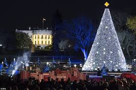 Washington Dc Obama And The First Family Light The National Christmas Tree At The White House National Christmas Tree Christmas Tree Christmas Tree Lighting