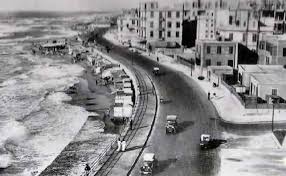 كورنيش الاسكندرية عام 1933 منطقة سبورتنج Egypt History Old Egypt Alexandria Egypt