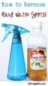 How To Remove Hard Water Spots From Glass From Thefrugalgirls Com This Simple Little Diy Cleaning Trick Wo Hard Water Spots Cleaning Diy Cleaning Products