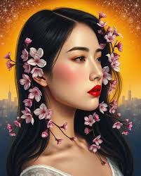 Cherry blossoms digital photograph print