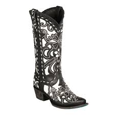 Black And White Cowboy Boots Black And White Robin Lane Cowgirl Boots Lane Boots White Cowboy Boots Boots