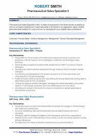 This site is intended only for us residents. Pharmaceutical Sales Specialist Resume Samples Qwikresume