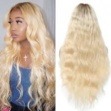 Blonde wigs with & without bangs! 613 Blonde Wig Blonde Lace Front Full Lace Human Hair Wigs Wholesale