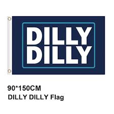 3x5ft Bar Sports Cheers Slogan Bud Light Beer Dilly Dilly Polyester Flag Geek