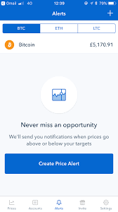 Set up alerts for your tokens' price and decide when to buy or sell your crypto assets. Coinbase S Responsive Alerts