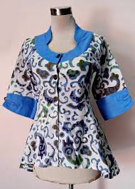 Model gamis batik kombinasi tulle 4. 8 Batik Ideas Batik Fashion Dresses With Sleeves